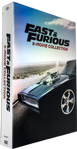 Fast & Furious 8 Movie 1-8 Collection Box Set 9 Disc Free Shipping New