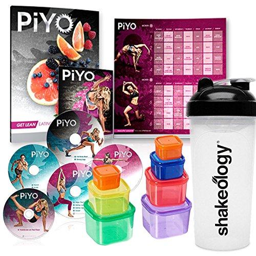 PiYO Workout Program Deluxe Kit with Container and water bottle